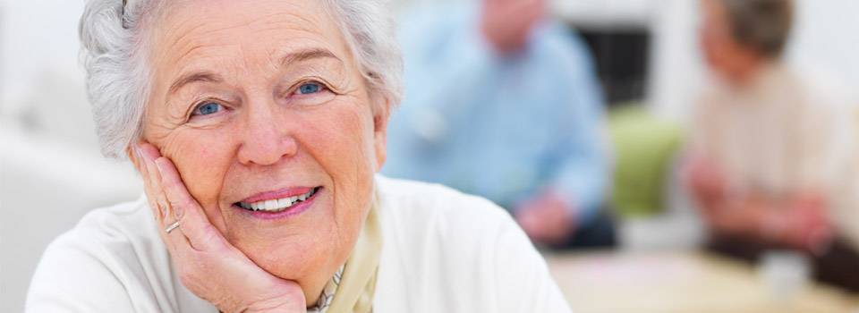 senior woman smiling